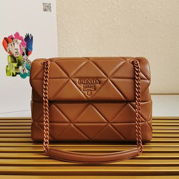 Kitlife Prada Nappa Leather Prada Spectrum Bag Light Brown - 27 × 18.5 × 9cm