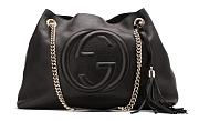 Kitlife Gucci Soho Shoulder Bag Chain Strap Medium Black - 38x27x14cm - 1