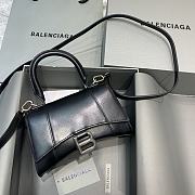 Kitlife Balenciaga Black Hourglass Top Handle Bag Small - 19x8x11 cm - 1