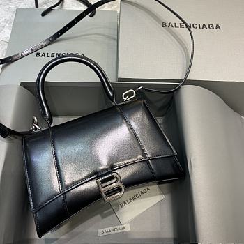 Kitlife Balenciaga Black Hourglass Top Handle Bag Medium - 23-10-14cm