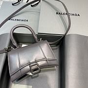 Kitlife Balenciaga Grey Hourglass Top Handle Bag Small - 19x8x11 cm - 1