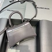 Kitlife Balenciaga Grey Hourglass Top Handle Bag Small - 19x8x11 cm - 2