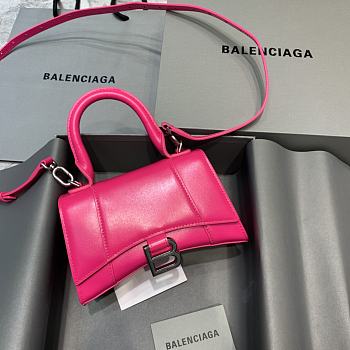 Kitlife Balenciaga Pink Hourglass Top Handle Bag Small - 19x8x11 cm