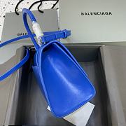 Kitlife Balenciaga Blue Hourglass Top Handle Bag Medium - 23-10-14cm - 3