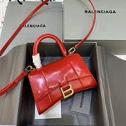 Kitlife Balenciaga Red Hourglass Top Handle Bag Small - 19x8x11 cm - 1