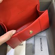 Kitlife Balenciaga Red Hourglass Top Handle Bag Small - 19x8x11 cm - 5