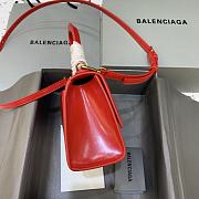 Kitlife Balenciaga Red Hourglass Top Handle Bag Small - 19x8x11 cm - 4