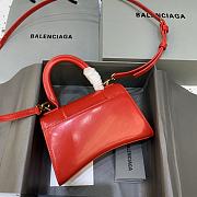 Kitlife Balenciaga Red Hourglass Top Handle Bag Small - 19x8x11 cm - 3