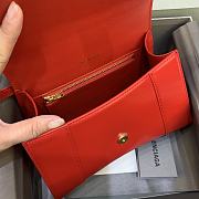 Kitlife Balenciaga Red Hourglass Top Handle Bag Medium - 23-10-14cm - 6
