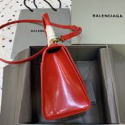 Kitlife Balenciaga Red Hourglass Top Handle Bag Medium - 23-10-14cm - 5