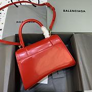 Kitlife Balenciaga Red Hourglass Top Handle Bag Medium - 23-10-14cm - 4