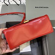 Kitlife Balenciaga Red Hourglass Top Handle Bag Medium - 23-10-14cm - 3