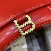 Kitlife Balenciaga Red Hourglass Top Handle Bag Medium - 23-10-14cm - 2