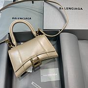 Kitlife Balenciaga Beige Hourglass Top Handle Bag Small - 19x8x11 cm - 1