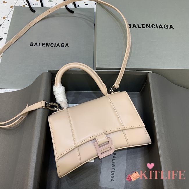 Kitlife Balenciaga Nude Hourglass Top Handle Bag Small - 19x8x11 cm - 1