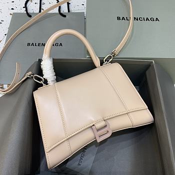 Kitlife Balenciaga Nude Hourglass Top Handle Bag Medium - 23-10-14cm