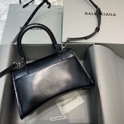 Kitlife Balenciaga Black Silver Hardware Hourglass Top Handle Bag Medium - 23-10-14cm - 3