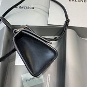 Kitlife Balenciaga Black Silver Hardware Hourglass Top Handle Bag Small - 19x8x11 cm - 4