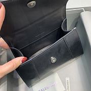 Kitlife Balenciaga Black Silver Hardware Hourglass Top Handle Bag Small - 19x8x11 cm - 3