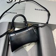 Kitlife Balenciaga Black Gold Hardware Hourglass Top Handle Bag Small - 19x8x11 cm - 4