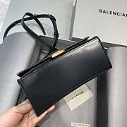 Kitlife Balenciaga Black Gold Hardware Hourglass Top Handle Bag Small - 19x8x11 cm - 2
