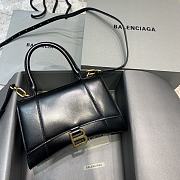 Kitlife Balenciaga Black Gold Hardware Hourglass Top Handle Bag Medium - 23-10-14cm - 1