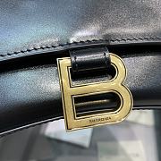 Kitlife Balenciaga Black Gold Hardware Hourglass Top Handle Bag Medium - 23-10-14cm - 5