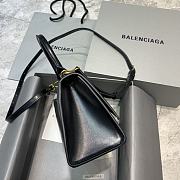 Kitlife Balenciaga Black Gold Hardware Hourglass Top Handle Bag Medium - 23-10-14cm - 4