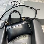 Kitlife Balenciaga Black Gold Hardware Hourglass Top Handle Bag Medium - 23-10-14cm - 3