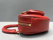 Kitlife Celine MEDIUM HEART IN TRIOMPHE CANVAS AND CALFSKIN RED - 60197 - 14.5x12x5cm - 6