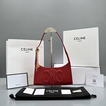 Kitlife Celine Triomphe embossed red - 60221 - 24x13x5cm