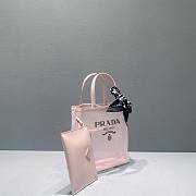 Kitlife Prada Small sequined mesh tote alabaster pink bag - 22x20x18cm - 4