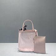 Kitlife Prada Small sequined mesh tote alabaster pink bag - 22x20x18cm - 2