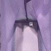 Kitlife Prada Small sequined mesh tote lily purple bag - 22x20x18cm - 6