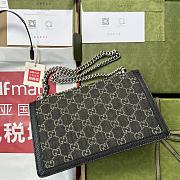 Kitlife Gucci Dionysus GG Black and Ivory Denim Jacquard - 476432 - 28x17x9cm - 3