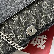 Kitlife Gucci Dionysus GG Black and Ivory Denim Jacquard - 476432 - 28x17x9cm - 4