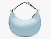 Kitlife Fendigraphy Small Blue Azzurro leather bag - 8BR798 - 29x24.5x10cm - 3