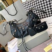 Kitlife Balenciaga Le Cagole Leather Shoulder Bag Black - 33×9×16cm - 1
