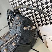 Kitlife Balenciaga Le Cagole Leather Shoulder Bag Black - 33×9×16cm - 2