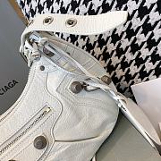 Kitlife Balenciaga Le Cagole Leather Shoulder Bag White - 33×9×16cm - 4