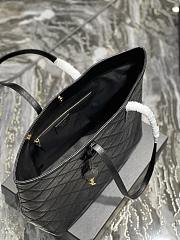 Kitlife YSL Shopping Tote Bag Calf Leather Black - 394195 - 38×28×13cm - 2