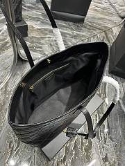 Kitlife YSL Shopping Tote Bag Calf Leather Black - 394195 - 38×28×13cm - 4