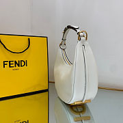Kitlife Fendigraphy Small White Bianco leather bag - 8BR798 - 29x24.5x10cm - 6