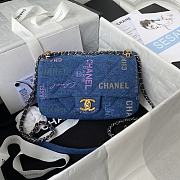 Kitlife Chanel Graffiti Denim CF - 23x14x8cm - 1