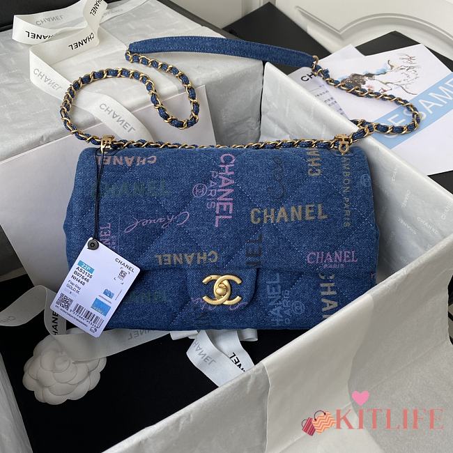 Kitlife Chanel Graffiti Denim CF - 28×16x6cm - 1