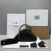 Kitlife Prada Black Leather Triangle bag - 1BB082 - 26x15x12cm - 1