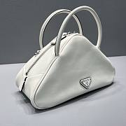 Kitlife Prada White Leather Triangle bag - 1BB082 - 26x15x12cm - 4