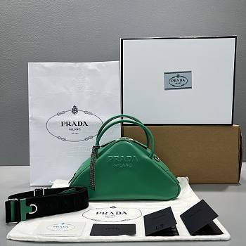 Kitlife Prada Green Mango Leather Triangle bag - 1BB082 - 26x15x12cm