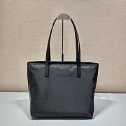 Kitlife Prada Re-Nylon black tote bag farbic leather - 1BG05 - 35x29x15.5cm - 3