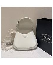 Forubags Prada Cleo Brushed Leather Shoulder Bag White - 1BC156 – 30x18.5x4 cm - 1